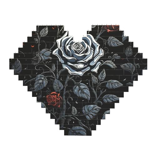 DWVTFSM Rose Gothic Baustein-Puzzle in Herzform, personalisierte Foto-Bausteine, Puzzle, Familien-Andenken, DIY, romantische Heimdekoration, Jahrestag, Geburtstagsgeschenke für sie, ihn, Liebhaber, DWVTFSM Rose Gothic Baustein-Puzzle in Herzform, personalisierte Foto-Bausteine, Puzzle, Familien-Andenken, DIY, romantische Heimdekoration, Jahrestag, Geburtstagsgeschenke für sie, ihn, Liebhaber, von DWVTFSM