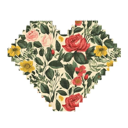 DWVTFSM Rosen-Baustein-Puzzle, herzförmig, personalisierbar, Foto-Bausteine, Puzzle, Familien-Andenken, DIY, romantische Heimdekoration DWVTFSM Rosen-Baustein-Puzzle, herzförmig, personalisierbar, Foto-Bausteine, Puzzle, Familien-Andenken, DIY, romantische Heimdekoration von DWVTFSM