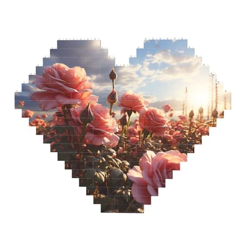 DWVTFSM Rosenfeld-Baustein-Puzzle, herzförmig, personalisierbar, Foto-Bausteine, Puzzle, romantische Heimdekoration, Jahrestag, Geburtstagsgeschenke für sie, ihn, Liebhaber, Paare DWVTFSM Rosenfeld-Baustein-Puzzle, herzförmig, personalisierbar, Foto-Bausteine, Puzzle, romantische Heimdekoration, Jahrestag, Geburtstagsgeschenke für sie, ihn, Liebhaber, Paare von DWVTFSM