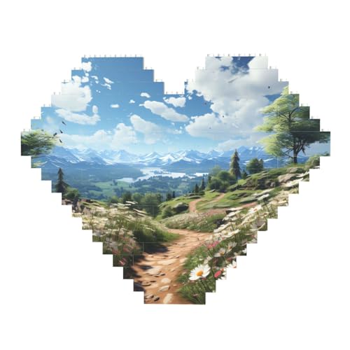 DWVTFSM Sonniger Frühlingstag-Baustein-Puzzle, herzförmig, personalisierbar, Foto-Bausteine, Puzzle, romantische Heimdekoration, Jahrestag, Geburtstagsgeschenke für sie, ihn, Liebhaber, Paare DWVTFSM Sonniger Frühlingstag-Baustein-Puzzle, herzförmig, personalisierbar, Foto-Bausteine, Puzzle, romantische Heimdekoration, Jahrestag, Geburtstagsgeschenke für sie, ihn, Liebhaber, Paare von DWVTFSM