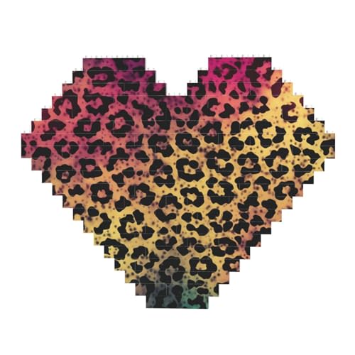 DWVTFSM Star Leopard Print Baustein-Puzzle in Herzform, personalisierte Foto-Bausteine, Puzzles, romantische Heimdekoration, Jahrestag, Geburtstagsgeschenke für sie, ihn, Liebhaber, Paare DWVTFSM Star Leopard Print Baustein-Puzzle in Herzform, personalisierte Foto-Bausteine, Puzzles, romantische Heimdekoration, Jahrestag, Geburtstagsgeschenke für sie, ihn, Liebhaber, Paare von DWVTFSM