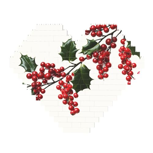DWVTFSM Stechpalmen-Zweige, Baustein-Puzzle, herzförmig, personalisierbar, Foto-Bausteine, Puzzle, Familien-Andenken, DIY, romantische Heimdekoration DWVTFSM Stechpalmen-Zweige, Baustein-Puzzle, herzförmig, personalisierbar, Foto-Bausteine, Puzzle, Familien-Andenken, DIY, romantische Heimdekoration von DWVTFSM