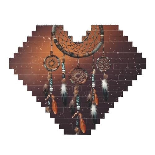 DWVTFSM Stern-Traumfänger-Baustein-Puzzle, herzförmig, personalisierbar, Foto-Bausteine, Puzzle, romantische Heimdekoration, Jahrestags-, Geburtstagsgeschenke für sie, ihn, Liebhaber, Paare DWVTFSM Stern-Traumfänger-Baustein-Puzzle, herzförmig, personalisierbar, Foto-Bausteine, Puzzle, romantische Heimdekoration, Jahrestags-, Geburtstagsgeschenke für sie, ihn, Liebhaber, Paare von DWVTFSM