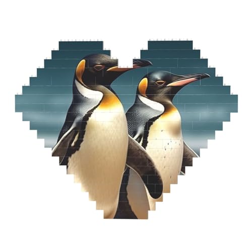 DWVTFSM Stilvolle Tier-Pinguin-Baustein-Puzzle, herzförmig, personalisierbar, Foto-Bausteine, Puzzle, Familien-Andenken, DIY, romantische Heimdekoration DWVTFSM Stilvolle Tier-Pinguin-Baustein-Puzzle, herzförmig, personalisierbar, Foto-Bausteine, Puzzle, Familien-Andenken, DIY, romantische Heimdekoration von DWVTFSM