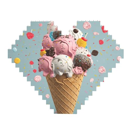 DWVTFSM Süßes Eiscreme-Baustein-Puzzle, herzförmig, personalisierte Foto-Bausteine, Puzzle, Familien-Andenken, DIY, romantische Heimdekoration, Jahrestag, Geburtstagsgeschenke für sie, ihn, Liebhaber, DWVTFSM Süßes Eiscreme-Baustein-Puzzle, herzförmig, personalisierte Foto-Bausteine, Puzzle, Familien-Andenken, DIY, romantische Heimdekoration, Jahrestag, Geburtstagsgeschenke für sie, ihn, Liebhaber, von DWVTFSM