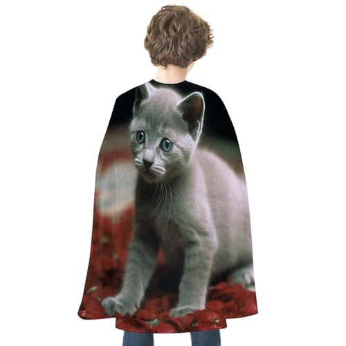 DWVTFSM Uni Halloween-Umhang, wendbar, Vampirumhang, leicht, bequem, Halloween-Hexenumhang, Umhang, Katze und Blütenblätter, Cosplay-Kostüme für Damen und Herren DWVTFSM Uni Halloween-Umhang, wendbar, Vampirumhang, leicht, bequem, Halloween-Hexenumhang, Umhang, Katze und Blütenblätter, Cosplay-Kostüme für Damen und Herren von DWVTFSM