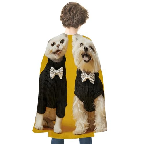 DWVTFSM Uni Halloween-Umhang, wendbar, Vampirumhang, leicht, bequem, Halloween-Hexenumhang, Umhang mit einem schwarzen Pullover, Cosplay-Kostüme für Damen und Herren von DWVTFSM