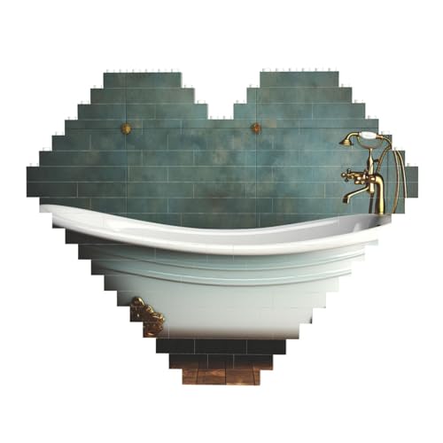 DWVTFSM Vintage-Badewannen-Baustein-Puzzle, herzförmig, personalisierbar, Foto-Bausteine, Puzzle, Familien-Andenken, DIY, romantische Heimdekoration, Jahrestag, Geburtstagsgeschenke für sie, ihn, DWVTFSM Vintage-Badewannen-Baustein-Puzzle, herzförmig, personalisierbar, Foto-Bausteine, Puzzle, Familien-Andenken, DIY, romantische Heimdekoration, Jahrestag, Geburtstagsgeschenke für sie, ihn, von DWVTFSM