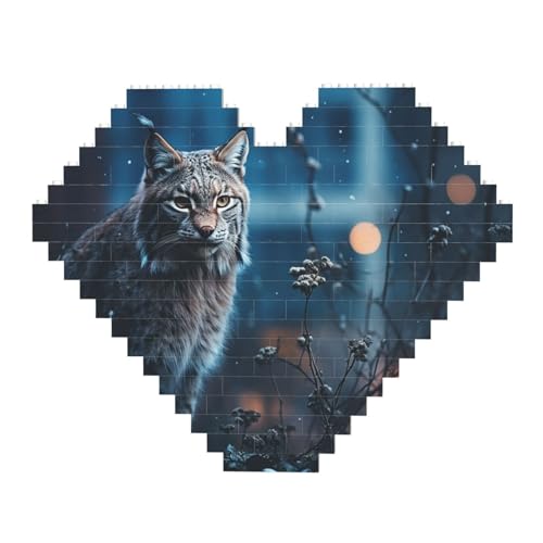 DWVTFSM Weiblicher Luchsbaustein-Puzzle in Herzform, personalisiertes Foto-Baustein-Puzzle, Familien-Andenken, DIY, romantische Heimdekoration, Jahrestag, Geburtstagsgeschenke für sie, ihn, Liebhaber, DWVTFSM Weiblicher Luchsbaustein-Puzzle in Herzform, personalisiertes Foto-Baustein-Puzzle, Familien-Andenken, DIY, romantische Heimdekoration, Jahrestag, Geburtstagsgeschenke für sie, ihn, Liebhaber, von DWVTFSM