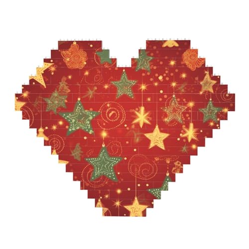 DWVTFSM Weihnachtsstern-Baustein-Puzzle, herzförmig, personalisierbar, Foto-Bausteine, Puzzle, Familien-Andenken, DIY, romantische Heimdekoration, Jahrestag, Geburtstagsgeschenke für sie, ihn, DWVTFSM Weihnachtsstern-Baustein-Puzzle, herzförmig, personalisierbar, Foto-Bausteine, Puzzle, Familien-Andenken, DIY, romantische Heimdekoration, Jahrestag, Geburtstagsgeschenke für sie, ihn, von DWVTFSM