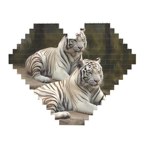 DWVTFSM Weiße Tigers Baustein-Puzzle, herzförmig, personalisierbar, Foto-Bausteine, Puzzle, Familien-Andenken, DIY, romantische Heimdekoration, Jahrestag, Geburtstag, Geschenke für sie, ihn, DWVTFSM Weiße Tigers Baustein-Puzzle, herzförmig, personalisierbar, Foto-Bausteine, Puzzle, Familien-Andenken, DIY, romantische Heimdekoration, Jahrestag, Geburtstag, Geschenke für sie, ihn, von DWVTFSM