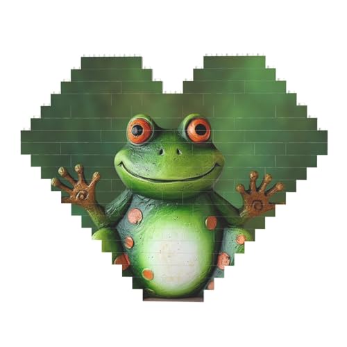 DWVTFSM Willkommensfrosch-Baustein-Puzzle, herzförmig, personalisierbar, Foto-Bausteine, Puzzle, Familien-Andenken, DIY, romantische Heimdekoration, Jahrestag, Geburtstagsgeschenke für sie, ihn, DWVTFSM Willkommensfrosch-Baustein-Puzzle, herzförmig, personalisierbar, Foto-Bausteine, Puzzle, Familien-Andenken, DIY, romantische Heimdekoration, Jahrestag, Geburtstagsgeschenke für sie, ihn, von DWVTFSM