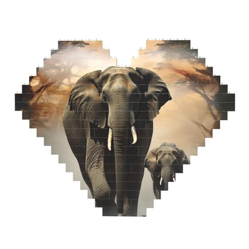 Elefant im Nebel Baustein-Puzzle, herzförmig, personalisierte Foto-Bausteine, Puzzle, Familien-Andenken, DIY, romantische Heimdekoration, Jahrestag, Geburtstag, Geschenke für sie, ihn, Liebhaber, Elefant im Nebel Baustein-Puzzle, herzförmig, personalisierte Foto-Bausteine, Puzzle, Familien-Andenken, DIY, romantische Heimdekoration, Jahrestag, Geburtstag, Geschenke für sie, ihn, Liebhaber, von DWVTFSM