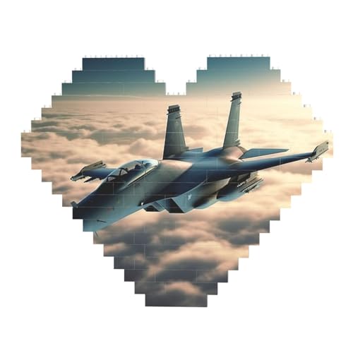 Flugzeug-Kampfflugzeug-Baustein-Puzzle, herzförmig, personalisierbar, Foto-Bausteine, Puzzle, Familien-Andenken, DIY, romantische Heimdekoration, Jahrestag, Geburtstag, Geschenke für sie, ihn, Flugzeug-Kampfflugzeug-Baustein-Puzzle, herzförmig, personalisierbar, Foto-Bausteine, Puzzle, Familien-Andenken, DIY, romantische Heimdekoration, Jahrestag, Geburtstag, Geschenke für sie, ihn, von DWVTFSM