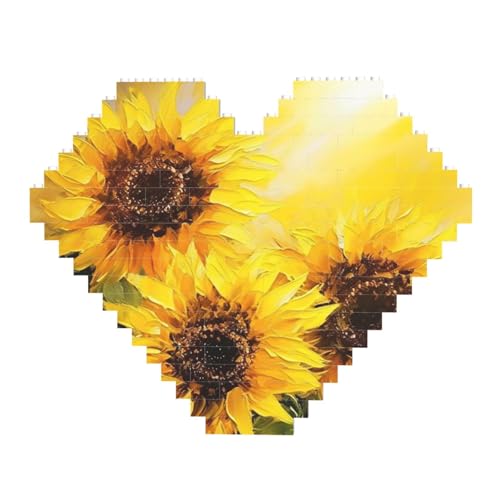 Gelbe Sonnenblumen-Baustein-Puzzle, herzförmig, personalisierbar, Foto-Bausteine, Puzzle, Familien-Andenken, DIY, romantische Heimdekoration, Jahrestag, Geburtstag, Geschenke für sie, ihn, Liebhaber, Gelbe Sonnenblumen-Baustein-Puzzle, herzförmig, personalisierbar, Foto-Bausteine, Puzzle, Familien-Andenken, DIY, romantische Heimdekoration, Jahrestag, Geburtstag, Geschenke für sie, ihn, Liebhaber, von DWVTFSM