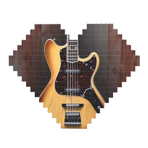 Gitarren-Musikinstrument-Baustein-Puzzle, herzförmig, personalisierbar, Foto-Bausteine, Puzzle, Familien-Andenken, DIY, romantische Heimdekoration, Jahrestag, Geburtstag, Geschenke für sie, ihn, Gitarren-Musikinstrument-Baustein-Puzzle, herzförmig, personalisierbar, Foto-Bausteine, Puzzle, Familien-Andenken, DIY, romantische Heimdekoration, Jahrestag, Geburtstag, Geschenke für sie, ihn, von DWVTFSM