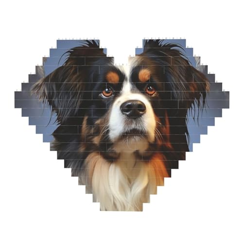 Hunde-Baustein-Puzzle, herzförmig, personalisierbar, Foto-Bausteine, Puzzle, Familien-Andenken, DIY, romantische Heimdekoration, Jahrestag, Geburtstag, Geschenke für sie, ihn, Liebhaber, Paare Hunde-Baustein-Puzzle, herzförmig, personalisierbar, Foto-Bausteine, Puzzle, Familien-Andenken, DIY, romantische Heimdekoration, Jahrestag, Geburtstag, Geschenke für sie, ihn, Liebhaber, Paare von DWVTFSM