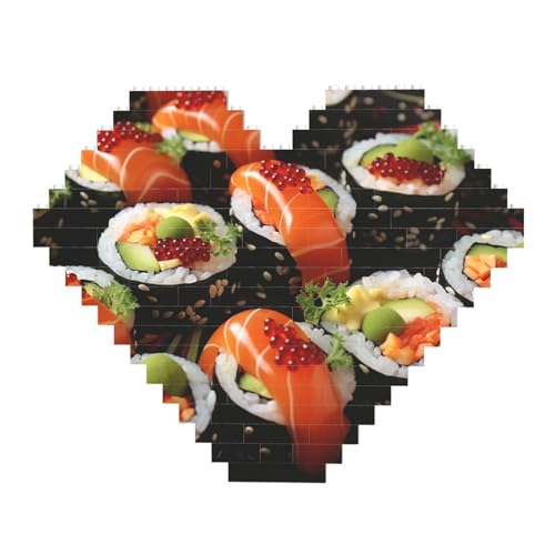 Japanische Sushi-Garnelen-Baustein-Puzzle, herzförmig, personalisierte Foto-Bausteine, Puzzle, Familien-Andenken, DIY, romantische Heimdekoration, Jahrestag, Geburtstag, Geschenke für sie, ihn, Japanische Sushi-Garnelen-Baustein-Puzzle, herzförmig, personalisierte Foto-Bausteine, Puzzle, Familien-Andenken, DIY, romantische Heimdekoration, Jahrestag, Geburtstag, Geschenke für sie, ihn, von DWVTFSM