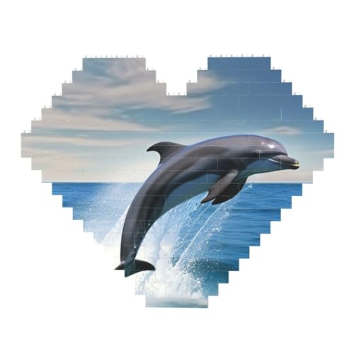 Jumping Up Delphins Baustein-Puzzle in Herzform, personalisiertes Foto-Baustein-Puzzle, Familien-Andenken, DIY, romantische Heimdekoration, Jahrestag, Geburtstag, Geschenke für sie, ihn, Liebhaber, Jumping Up Delphins Baustein-Puzzle in Herzform, personalisiertes Foto-Baustein-Puzzle, Familien-Andenken, DIY, romantische Heimdekoration, Jahrestag, Geburtstag, Geschenke für sie, ihn, Liebhaber, von DWVTFSM