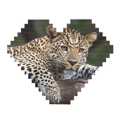 Leopard ruht auf einem Baum, Baustein-Puzzle, herzförmig, personalisierbar, Foto-Bausteine, Puzzle, Familien-Andenken, DIY, romantische Heimdekoration, Jahrestag, Geburtstag, Geschenke für sie, ihn, Leopard ruht auf einem Baum, Baustein-Puzzle, herzförmig, personalisierbar, Foto-Bausteine, Puzzle, Familien-Andenken, DIY, romantische Heimdekoration, Jahrestag, Geburtstag, Geschenke für sie, ihn, von DWVTFSM