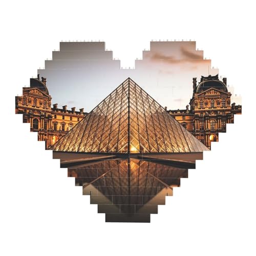 Louvre Museum in Paris Baustein-Puzzle in Herzform, personalisiertes Foto-Baustein-Puzzle, Familien-Andenken, DIY, romantische Heimdekoration, Jahrestag, Geburtstag, Geschenke für sie, ihn, Liebhaber, Louvre Museum in Paris Baustein-Puzzle in Herzform, personalisiertes Foto-Baustein-Puzzle, Familien-Andenken, DIY, romantische Heimdekoration, Jahrestag, Geburtstag, Geschenke für sie, ihn, Liebhaber, von DWVTFSM