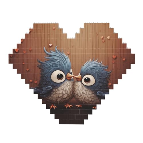 Love Birdie Stripe Baustein-Puzzle in Herzform, personalisiertes Foto-Baustein-Puzzle, Familien-Andenken, DIY, romantische Heimdekoration, Jahrestag, Geburtstag, Geschenke für sie, ihn, Liebhaber, Love Birdie Stripe Baustein-Puzzle in Herzform, personalisiertes Foto-Baustein-Puzzle, Familien-Andenken, DIY, romantische Heimdekoration, Jahrestag, Geburtstag, Geschenke für sie, ihn, Liebhaber, von DWVTFSM