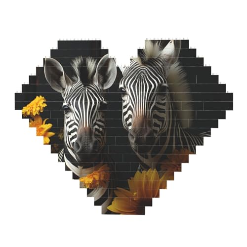 Paar Sonnenblumen und Zebra-Baustein-Puzzle, herzförmig, personalisierbar, Foto-Bausteine, Puzzle, romantische Wohnkultur, Jahrestag, Geburtstag, Geschenke für sie, ihn, Liebhaber, Paare Paar Sonnenblumen und Zebra-Baustein-Puzzle, herzförmig, personalisierbar, Foto-Bausteine, Puzzle, romantische Wohnkultur, Jahrestag, Geburtstag, Geschenke für sie, ihn, Liebhaber, Paare von DWVTFSM