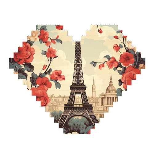 Paris Vintage-Blumen-Baustein-Puzzle in Herzform, personalisiertes Foto-Baustein-Puzzle, Familien-Andenken, DIY, romantische Heimdekoration, Jahrestag, Geburtstag, Geschenke für sie, ihn, Liebhaber, Paris Vintage-Blumen-Baustein-Puzzle in Herzform, personalisiertes Foto-Baustein-Puzzle, Familien-Andenken, DIY, romantische Heimdekoration, Jahrestag, Geburtstag, Geschenke für sie, ihn, Liebhaber, von DWVTFSM