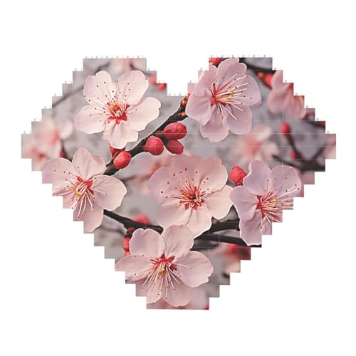 Pinke Kirschblüten Baustein-Puzzle in Herzform, personalisiertes Foto-Baustein-Puzzle, Familien-Andenken, DIY, romantische Heimdekoration, Jahrestag, Geburtstag, Geschenke für sie, ihn, Liebhaber, Pinke Kirschblüten Baustein-Puzzle in Herzform, personalisiertes Foto-Baustein-Puzzle, Familien-Andenken, DIY, romantische Heimdekoration, Jahrestag, Geburtstag, Geschenke für sie, ihn, Liebhaber, von DWVTFSM