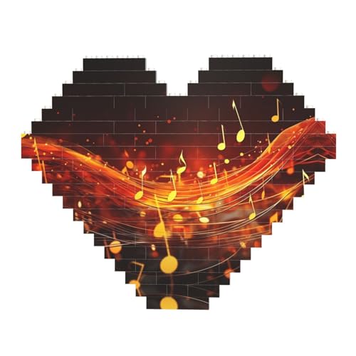 Rote Flamme Musiknoten-Baustein-Puzzle in Herzform, personalisiertes Foto-Baustein-Puzzle, Familien-Andenken, DIY, romantische Heimdekoration, Jahrestag, Geburtstag, Geschenke für sie, ihn, Liebhaber, Rote Flamme Musiknoten-Baustein-Puzzle in Herzform, personalisiertes Foto-Baustein-Puzzle, Familien-Andenken, DIY, romantische Heimdekoration, Jahrestag, Geburtstag, Geschenke für sie, ihn, Liebhaber, von DWVTFSM