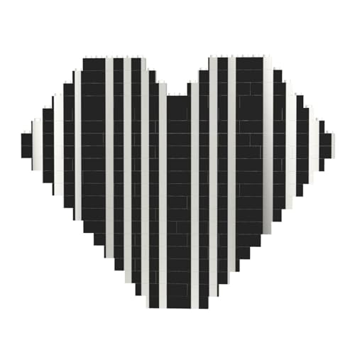 Schwarz-Weiß-Streifen-Baustein-Puzzle, herzförmig, personalisierbar, Foto-Bausteine, Puzzle, Familien-Andenken, DIY, romantische Heimdekoration, Jahrestag, Geburtstag, Geschenke für sie, ihn, Schwarz-Weiß-Streifen-Baustein-Puzzle, herzförmig, personalisierbar, Foto-Bausteine, Puzzle, Familien-Andenken, DIY, romantische Heimdekoration, Jahrestag, Geburtstag, Geschenke für sie, ihn, von DWVTFSM