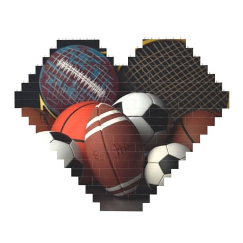 Sport-Baustein-Puzzle, herzförmig, personalisierbar, Foto-Bausteine, Puzzle, Familien-Andenken, DIY, romantische Heimdekoration, Jahrestag, Geburtstag, Geschenke für sie, ihn, Liebhaber, Paare Sport-Baustein-Puzzle, herzförmig, personalisierbar, Foto-Bausteine, Puzzle, Familien-Andenken, DIY, romantische Heimdekoration, Jahrestag, Geburtstag, Geschenke für sie, ihn, Liebhaber, Paare von DWVTFSM