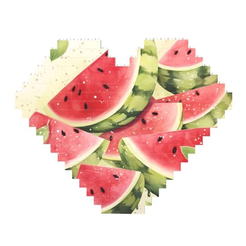 Wassermelonen-Baustein-Puzzle mit frischem Obst, herzförmig, personalisierte Foto-Bausteine, Puzzle, Familien-Andenken, DIY, romantische Heimdekoration, Jahrestag, Geburtstag, Geschenke für sie, ihn, Wassermelonen-Baustein-Puzzle mit frischem Obst, herzförmig, personalisierte Foto-Bausteine, Puzzle, Familien-Andenken, DIY, romantische Heimdekoration, Jahrestag, Geburtstag, Geschenke für sie, ihn, von DWVTFSM