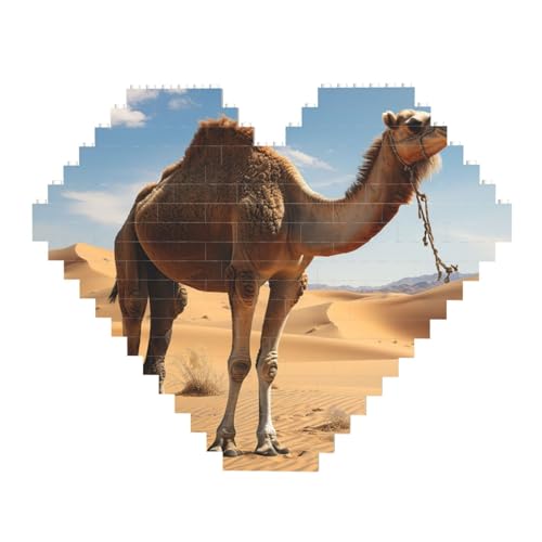 Wüstensand, Kamel, Baustein-Puzzle, herzförmig, personalisierbar, Foto-Bausteine, Puzzle, Familien-Andenken, DIY, romantische Heimdekoration, Jahrestag, Geburtstagsgeschenke für sie, ihn, Liebhaber, Wüstensand, Kamel, Baustein-Puzzle, herzförmig, personalisierbar, Foto-Bausteine, Puzzle, Familien-Andenken, DIY, romantische Heimdekoration, Jahrestag, Geburtstagsgeschenke für sie, ihn, Liebhaber, von DWVTFSM