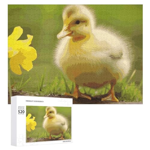 Großes Holzpuzzle Weihnachten Puzzle Puzzles Erwachsene Herausfordernde Puzzles Niedliche Enten Bedruckte Puzzles (520 Teile) von DWVTMNS