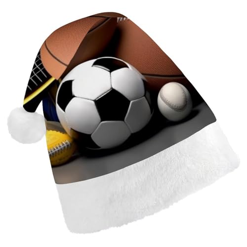 DWVTSLH Weihnachtsmütze, bedruckt, Weihnachtsmannmütze, weicher und bequemer Samt, verdickte Weihnachtsmütze, geeignet für Weihnachten, Neujahr, Urlaub, Partyzubehör DWVTSLH Weihnachtsmütze, bedruckt, Weihnachtsmannmütze, weicher und bequemer Samt, verdickte Weihnachtsmütze, geeignet für Weihnachten, Neujahr, Urlaub, Partyzubehör von DWVTSLH