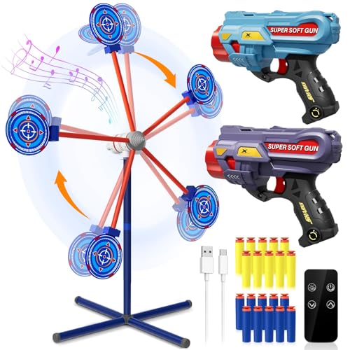 DX DA XIN Schießspiele Spielzeug für Alter 5 6 7 8 9 10+ Jahre alte Jungen Rotierende Schießscheibe & 2 Spielzeugpistolen & 20 Schaumstoffpfeile Weihnachtskindergeschenke für Jungen DX DA XIN Schießspiele Spielzeug für Alter 5 6 7 8 9 10+ Jahre alte Jungen Rotierende Schießscheibe & 2 Spielzeugpistolen & 20 Schaumstoffpfeile Weihnachtskindergeschenke für Jungen von DX DA XIN