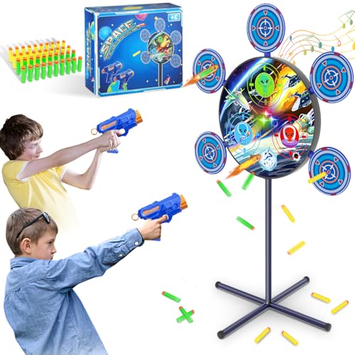 DX DA XIN Zielscheibe Schießspiele mit Licht und Sounds Zielscheibe für Nerf Spielzeug Pistole für Junge 4-12 Jahre Weltraumkriege Halloween Weihnachten Geschenke für Kinder(105cm) DX DA XIN Zielscheibe Schießspiele mit Licht und Sounds Zielscheibe für Nerf Spielzeug Pistole für Junge 4-12 Jahre Weltraumkriege Halloween Weihnachten Geschenke für Kinder(105cm) von DX DA XIN