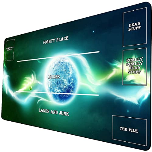 Brettspiel Starlight TCG Spielmatte – Sternenhimmel MTG Spielmatte – auch ideal als Mauspad 433 mit Zonen von DYETEE
