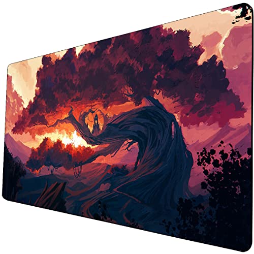 MTG Spielmatte Sammelkarten-Spielmatten 60x35 cm -Sternenhimmel - Kompatibel mit Magic: The Gathering Spielmatten - Originelle Designs für TCG-Spielmatten Nebelfelder 335 von DYETEE