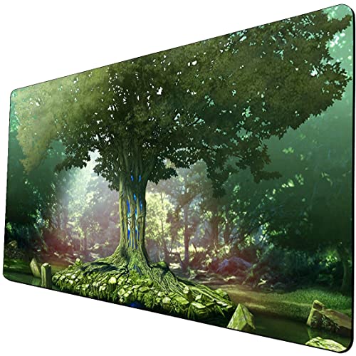 MTG Spielmatte Sammelkarten-Spielmatten 60x35 cm -Sternenhimmel - Kompatibel mit Magic: The Gathering Spielmatten - Originelle Designs für TCG-Spielmatten Nebelfelder 401 von DYETEE