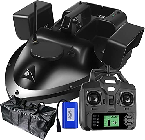 Futterboot Fischfinder GPS Rc Boot, Fischköder-Boot Angelköder-Boot, GPS Cruise Köder-Boot Mit 12000Mah Batterie (Schwarz) von DYJD