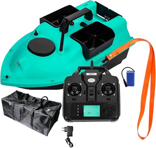 DYJD GPS-Smart-RC Wireless-Köder-Boot 2kg Laden automatischer Vorschub Return Fernbedienung 500M Entfernung Angel Nest Boot (Blue) von DYJD