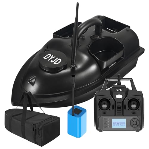 DYJD Köderboot, GPS-Smart-RC, kabelloses Angelnest für Herren, 2 kg Beladung, automatische Rückführung, Fernbedienung, 500 m Entfernung, 12000 mAh DYJD Köderboot, GPS-Smart-RC, kabelloses Angelnest für Herren, 2 kg Beladung, automatische Rückführung, Fernbedienung, 500 m Entfernung, 12000 mAh von DYJD