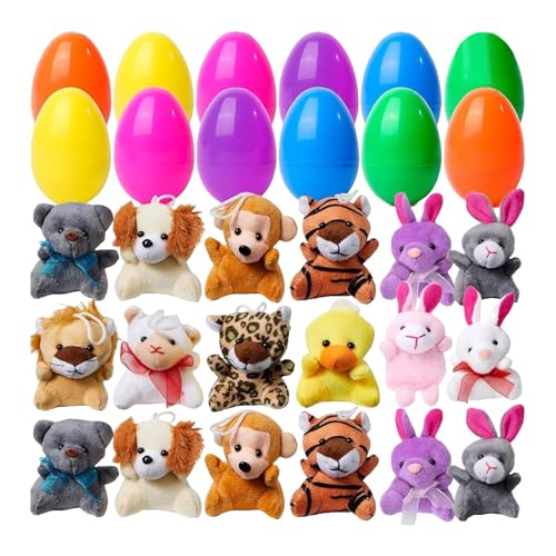 Klein 25 Cm Easter Eggs Of Mini Stuffed Animal Plush Toys Stuffer For Kids Easter Egg Hunt Filler And Party Classroom Prize Supplies 12pcs/24pcs/36pcs [Bearbeiten | Quelltext bearbeiten] (A, One Size) von DYKeWei