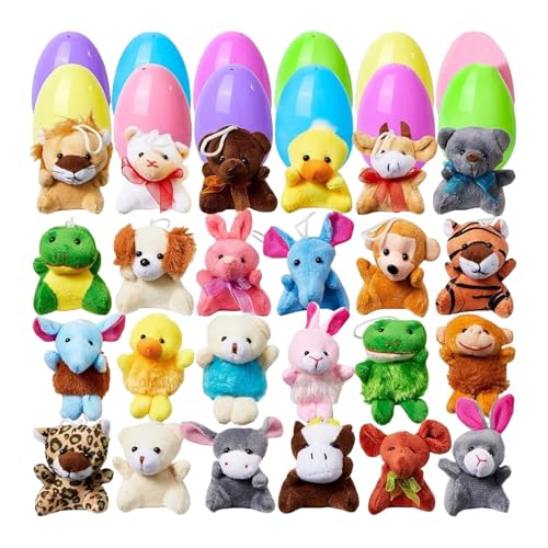 Klein 25 Cm Easter Eggs Of Mini Stuffed Animal Plush Toys Stuffer For Kids Easter Egg Hunt Filler And Party Classroom Prize Supplies 12pcs/24pcs/36pcs [Bearbeiten | Quelltext bearbeiten] (B, One Size) von DYKeWei