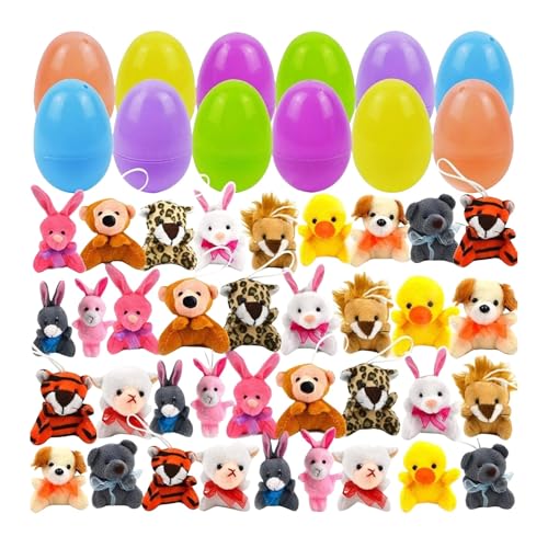 Klein 25 Cm Easter Eggs Of Mini Stuffed Animal Plush Toys Stuffer For Kids Easter Egg Hunt Filler And Party Classroom Prize Supplies 12pcs/24pcs/36pcs [Bearbeiten | Quelltext bearbeiten] (C, One Size) von DYKeWei