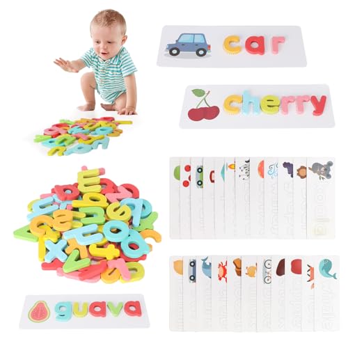 Buchstaben Lernen Lernspiele, Kinder Buchstaben Lernen Spiele, Rechtschreibung Lernspielzeug, Alphabet-Karte Lernspielzeug Rechtschreibung, Rechtschreibspiele Spielzeug für 2-5 Jährige Jungen Mädchen Buchstaben Lernen Lernspiele, Kinder Buchstaben Lernen Spiele, Rechtschreibung Lernspielzeug, Alphabet-Karte Lernspielzeug Rechtschreibung, Rechtschreibspiele Spielzeug für 2-5 Jährige Jungen Mädchen von DYMHQ