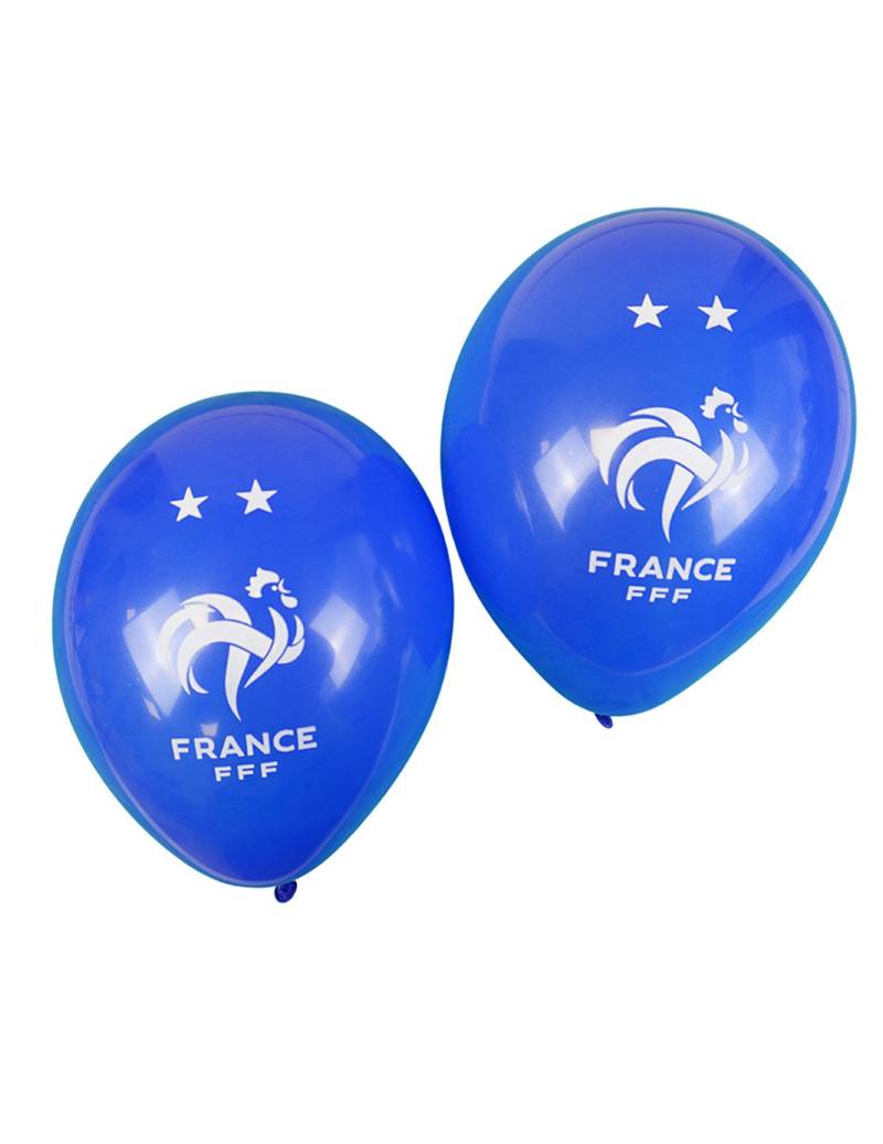 11 Latexballons FFF Frankreich Blau von DYNASTRIB