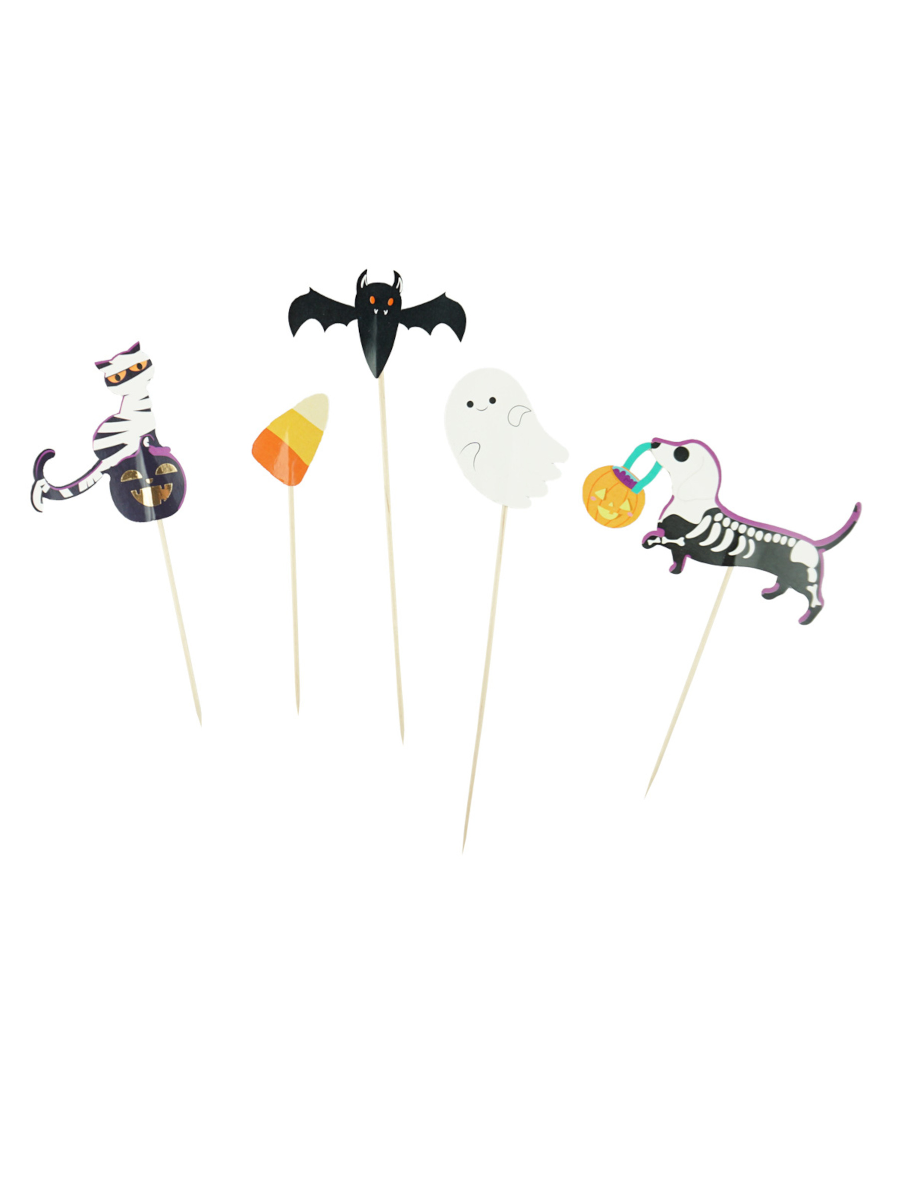 25 Halloween Cake Topper schwarz-weiss 25 Halloween Cake Topper schwarz-weiss von DYNASTRIB